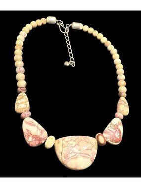 Jay King DTR 925 Necklace Peppermint Opal Beaded Gemstone Adjustable